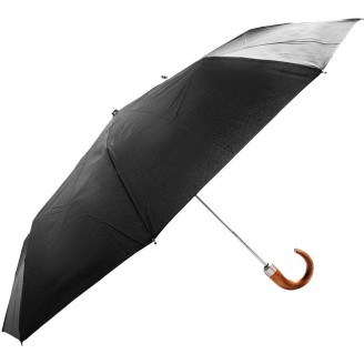 Kleine vezel magische mini sterke paraplu met houten st