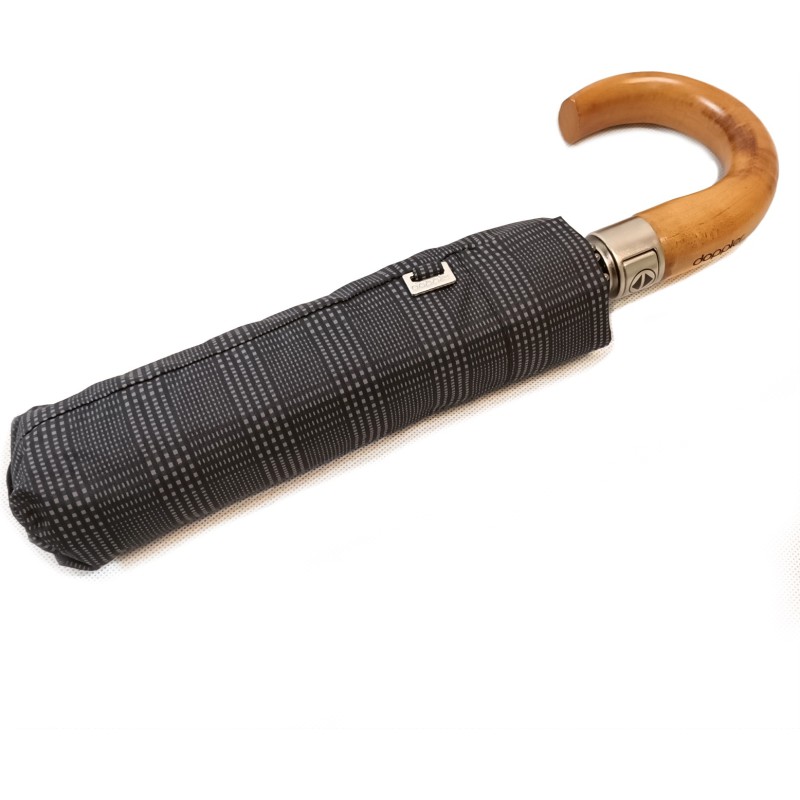 Kleine paraplu fiber magic mini strong bezaaid met hout