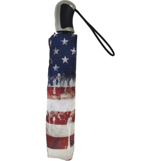 Small umbrella easymatic light paint flag USA