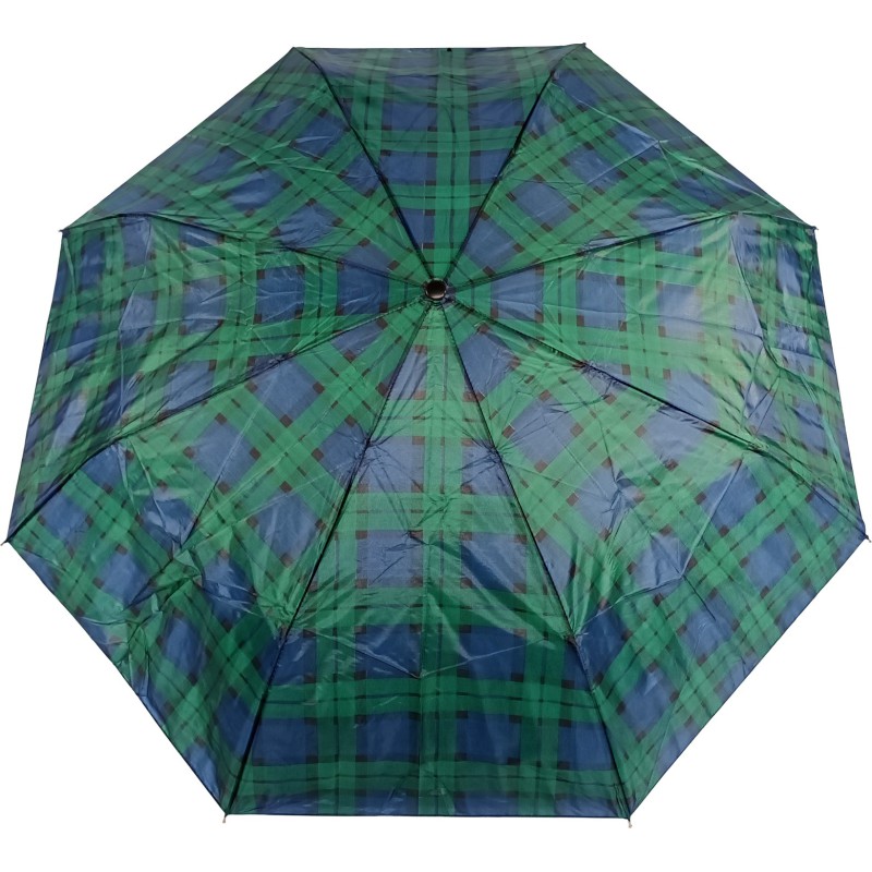 Small beige checkered umbrella