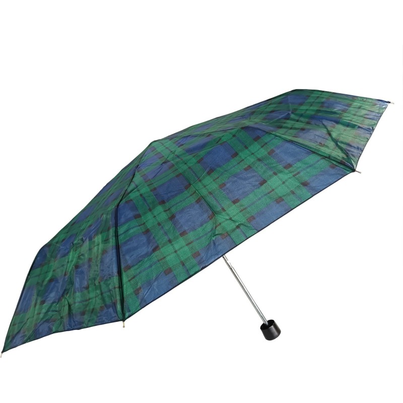 Small beige checkered umbrella