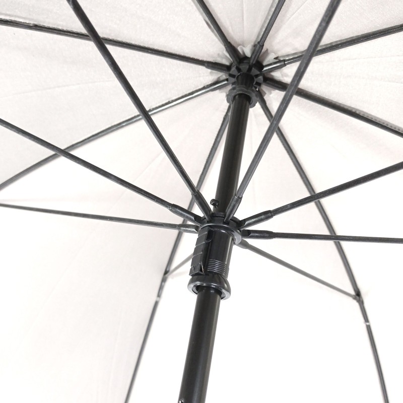Long parapluie uni avec poignée droite