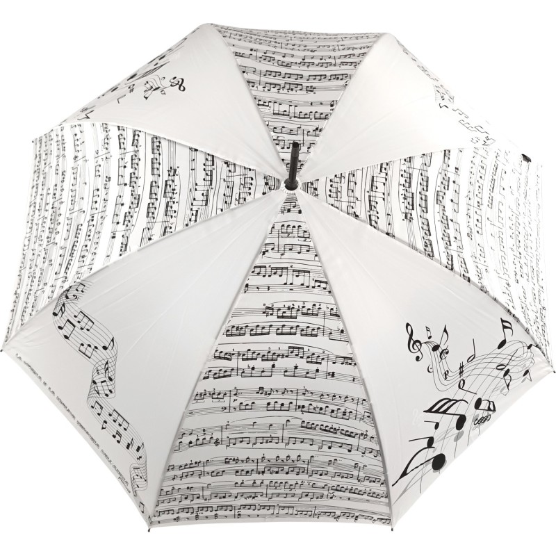 Long love music umbrella with black cane