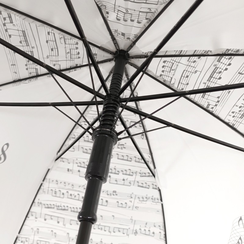 Long parapluie love music avec canne blanche