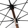 Long parapluie Falcone uni avec canne en bois