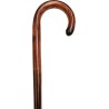 Brown cane, wooden, matte, luxury, J-curved handle