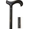 Telescopic cane from 77.5 to 93 cm, aluminum tube, blac