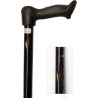 Telescopic cane from 74 to 97cm, black aluminum tube, e