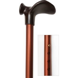 Canne télescopique de 76 à 99cm, tube aluminium bronze,