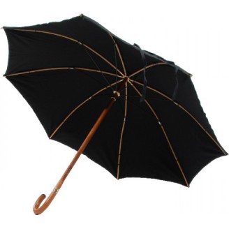 Long bamboo whale umbrella with wooden cane