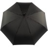 Long parapluie noir avec canne en bois