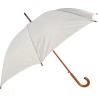 Long parapluie uni avec canne bois