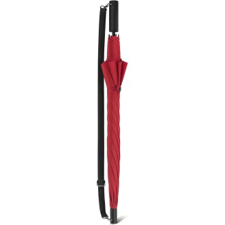 Long plain AC umbrella with shoulder strap