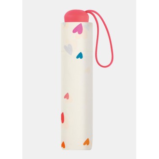 PETIT PARAPLUIE ENFANT AVEC CŒURS ET CANNE