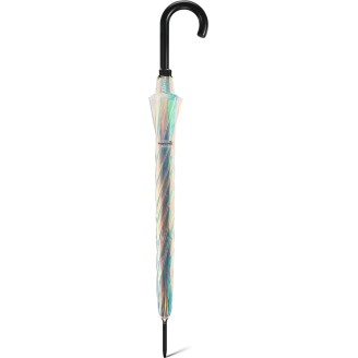 Long AC shiny transparent bell umbrella