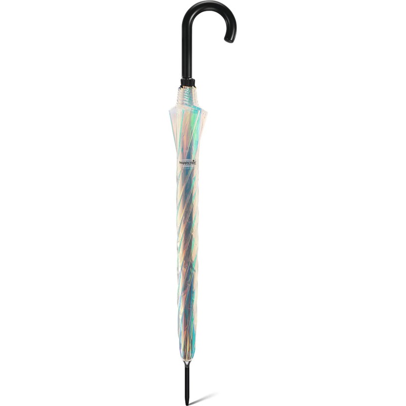 Long AC shiny transparent bell umbrella