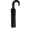 small black umbrella with cane