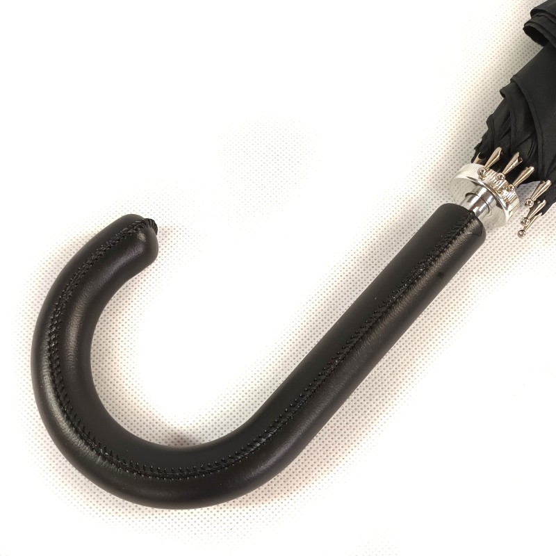 long black umbrella with cane