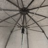 Long parapluie noir avec canne