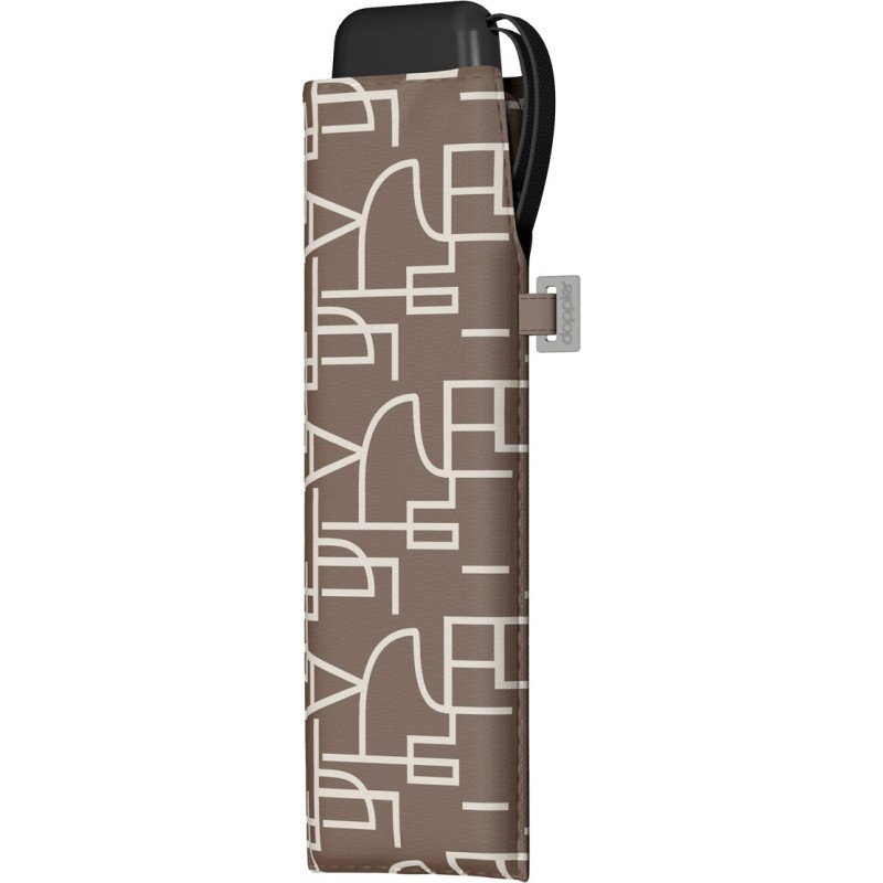 kleine koolstofstalen paraplu mini slim Clarity