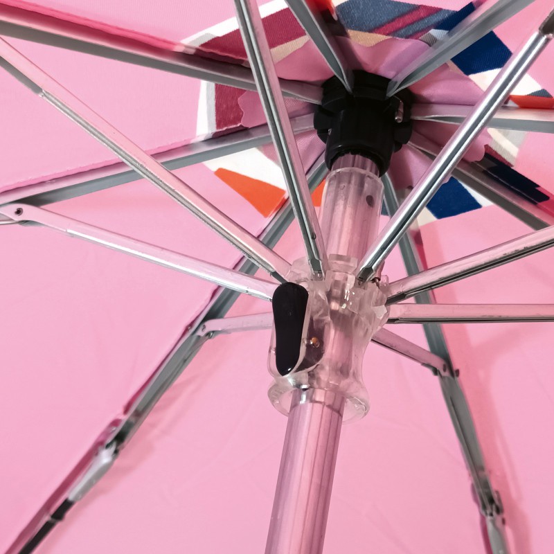 Kleine mini-vezelparaplu, effen stijl met lijnen