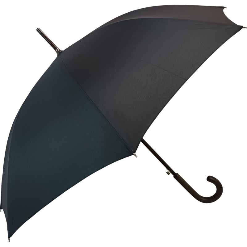 Long parapluie cambridge noir avec canne