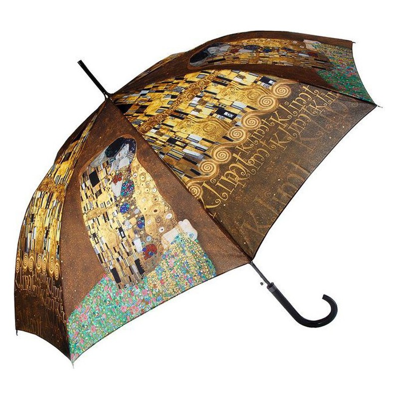 Lange paraplu kunstcollectie Klimt "Der Kuss" anti-UV-b