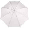 Long parapluie blanc de cérémonie avec canne