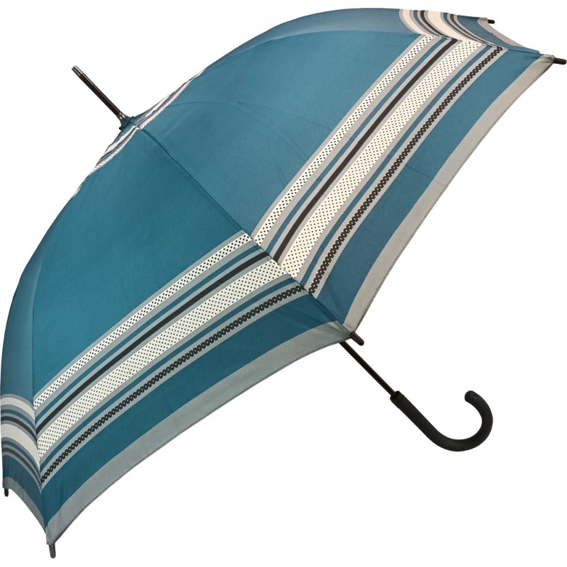 Long fiber flex graphics umbrella with cane cane