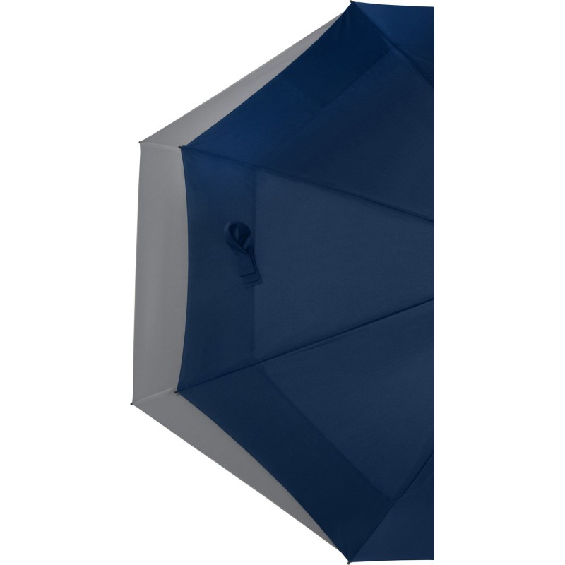 Long two-tone navy/gray umbrella