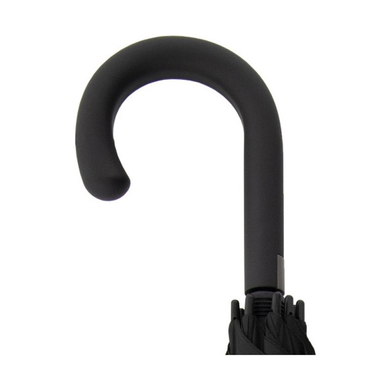 Long fiber flex big AC black umbrella with cane