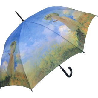 Long umbrella taifun art Monet woman