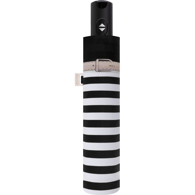 Small two-tone striped umbrella carbonsteel magic delig