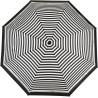 Petit parapluie rayé bicolore carbonsteel magic delight