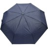 Small plain carbonsteel umbrella with small white polka