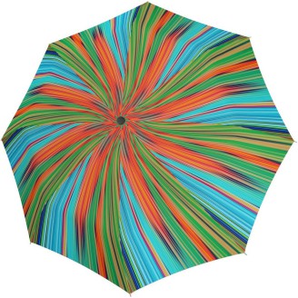Kleine magische fantasie veelkleurig gestreepte paraplu