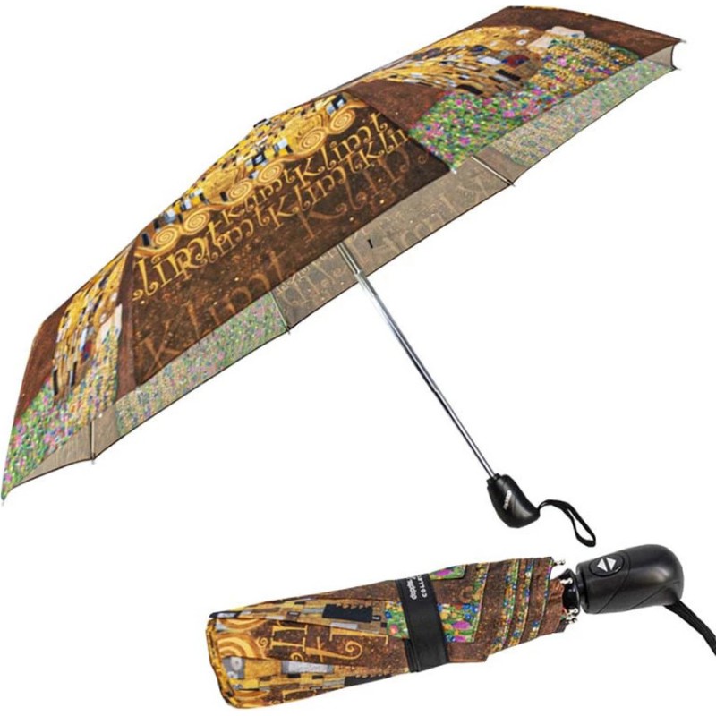 Small umbrella art collection Klimt "der Kuss"